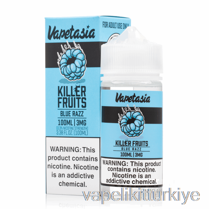 Vape Türkiye Blue Razz - Vapetasia - 100ml 3mg